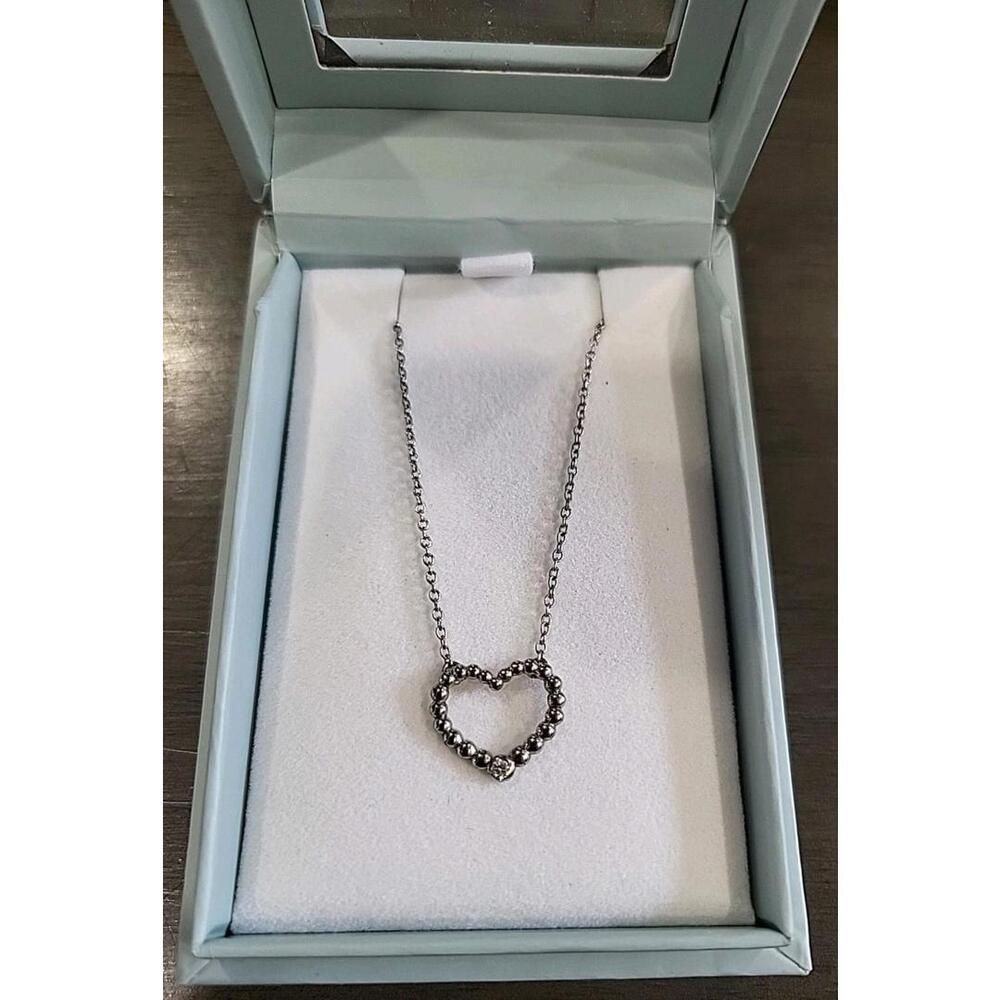 Polar Light Diamonds Heart Diamond Pendant With Sterling Silver Chain - Canadian